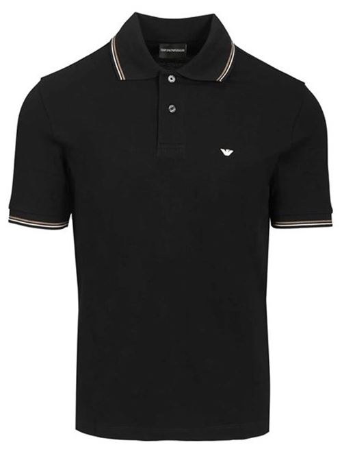 Polo con dettaglio a righe Emporio Armani | EM004606 AF23090.UB118